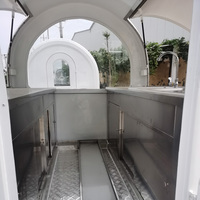 Remorque de camion de nourriture ronde Street Mobile Food Trailers à vendre Hot Dog Cart pour usage commercial