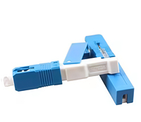 Precio de Fábrica ZAWEDA CT001 LC Adaptador de Fibra Óptica Simplex Monomodo FTTH Conector Acoplador de Fibra Óptica Telecom SC/APC