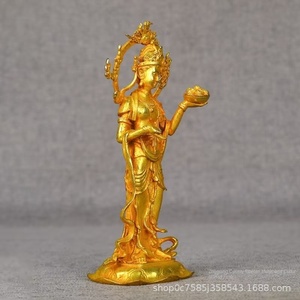 Nghệ sĩ Đồ Cổ Khắc nữ thần Phật Giáo Thiên Đường mạ bạc đồ trang trí kim loại sáng tạo nhà văn phòng nghiên cứu trang trí guanyin - Product Image 4