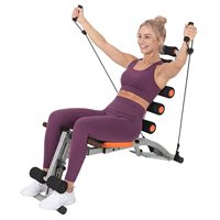 Appareil de fitness pliable mécanique 6-en-1 pour abdominaux, renforcement du tronc et amincissement de la taille, idéal pour la maison et la salle de sport, vente directe usine, OEM