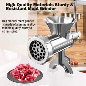Manual Stainless Steel Meat Grinder Sausage Maker Table Mount Pork Mincer Sausage Stuffer Make Homemade Patties Tool - Product Image 6