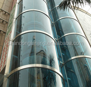 Panel Kaca Tempered 6Mm 8Mm 10Mm 12Mm, Panel Kaca Tempered Melengkung Bening untuk Jendela Balkon Tangga Pintu Pancuran