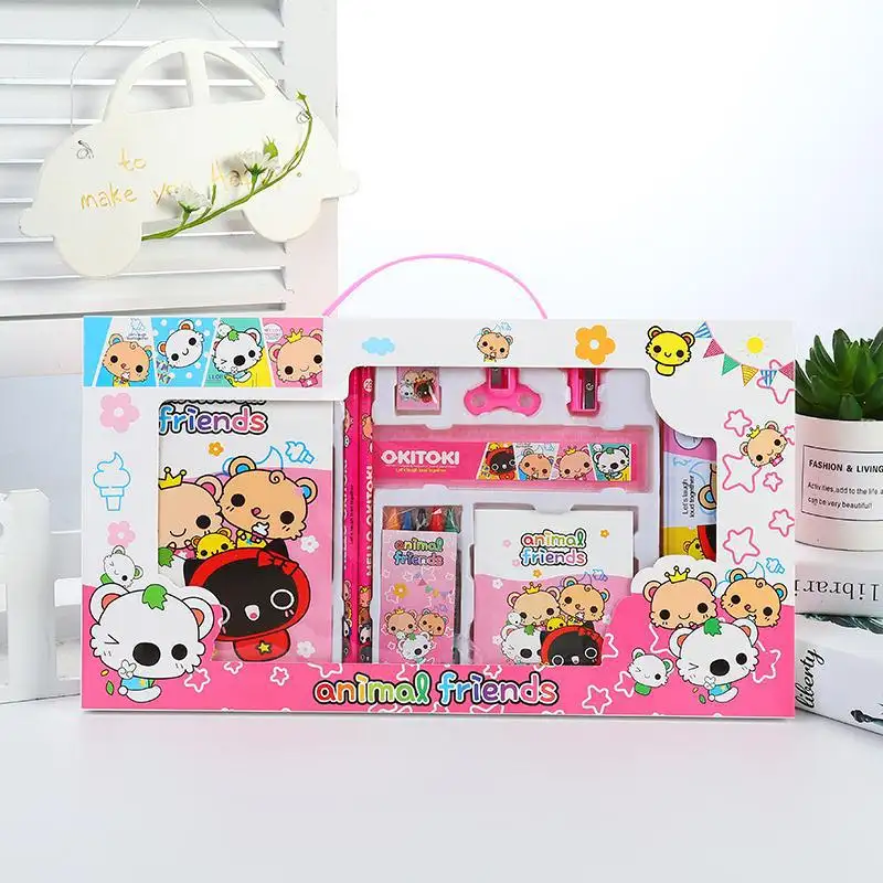 Best Selling Elementary School Gifts Boxes Children Prizes School Supplies Stationery Set