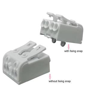 Connecteur isolé réutilisable à 2 pôles, bornier <span class=keywords><strong>en</strong></span> cuivre laiton à pression unique, mini compact, borne rapide, 2 3 4 5 pôles 923-2P - Product Image 3