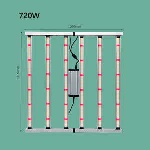 Lampe de culture LED pliable à spectre complet B-720W LM281B 6 barres 2,55 µmol/<span class=keywords><strong>J</strong></span>, indice de protection IP54, garantie 3 ans pour les puces, pour étagère de culture - Product Image 1