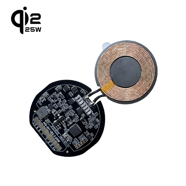 Qi2 25W Certified Magnetic Wireless Charging Module with OTP/OVP Protection 360 Rotation & Foldable Design