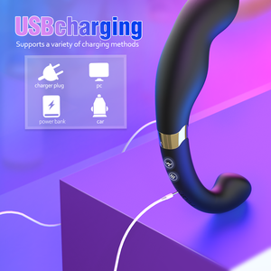 Jouet anal S-Hande, stimulateur de <span class=keywords><strong>prostate</strong></span> masculin, masseur vibrant à double tête, recharge USB, grand modèle, pour couple. - Product Image 4