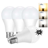 Ampoule LED A60 E27 sans scintillement, super lumineuse, 5W 7W 10W 12W 15W 18W, 3000K 4000K 6500K