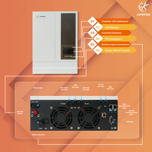 Onduleur solaire hybride monophasé Lumentree 4KW avec livraison rapide pour système solaire à usage domestique - Product Image 2