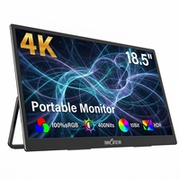 Moniteur portable de 18,5 pouces avec protection des yeux, 4K UHD 3840x2160, fréquence de rafraîchissement de 60 Hz, HDR pour de longues heures de travail