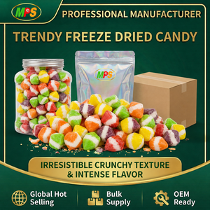 Bonbons lyophilisés personnalisés, assortiment en gros, marque privée, bonbons gélifiés halal, bonbons lyophilisés en vrac - Product Image 1