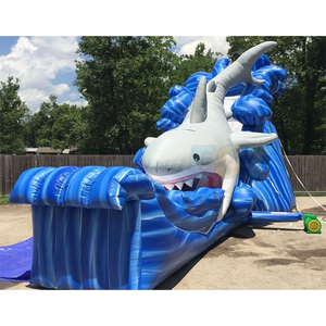 Nouveau design toboggan gonflable de qualité commerciale toboggan gonflable de requin toboggan aquatique extérieur avec <span class=keywords><strong>piscine</strong></span> à vendre - Product Image 3