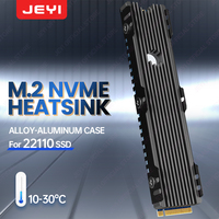Radiateur JEYI OEM NVMe en alliage d'aluminium M2 PCIe, dissipateur thermique SSD certifié FCC Ce ROHS, 1 an de garantie, haute qualité, haute vitesse