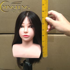 Nouveau Design <span class=keywords><strong>Mannequin</strong></span> femmes Design de mode 613 couleur <span class=keywords><strong>blonde</strong></span> tête d'entraînement de cheveux humains avec épaule maquillage tête de <span class=keywords><strong>Mannequin</strong></span> - Product Image 4