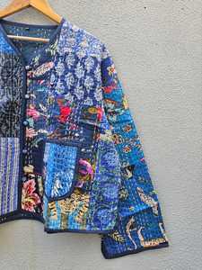 Veste matelassée 100 % coton faite main 2026, motif floral, style bohème décontracté pour femme, manteau d'hiver doux - Product Image 4