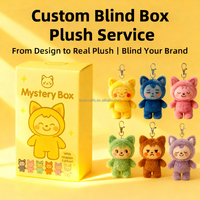Fabricant de jouets en peluche personnalisés porte-clés chat boîte aveugle peluche peluche douce peluche personnalisée OEM ODM
