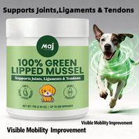 Poudre OEM pour les Hanches et les Articulations des Chiens, Supplément de Moules Vertes avec Glucosamine et Chondroïtine, Améliore la Mobilité et la Flexibilité