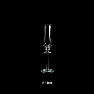 GJ-CH05-1 Wholesale Crystal Candelabra Wedding <b>Glass</b> Candlestick Set of 6 <b>Glass</b> <b>Candle</b> <b>Holder</b> Candlesticks for Home Wedding - Product Image 6