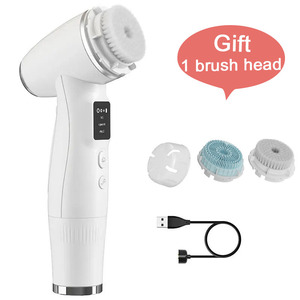 Perfect <strong>Facial</strong> <strong>Cleansing</strong> <strong>Brush</strong> Exfoliating Spin <strong>Brush</strong> 2 in 1 Electric <strong>Facial</strong> <strong>Cleansing</strong> <strong>Brush</strong> 3 Cleaning Modes - Product Image 1