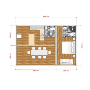 <span class=keywords><strong>Casa</strong></span> mobile su ordinazione del contenitore 3 <span class=keywords><strong>in</strong></span> 1 del piano mobile all'ingrosso prefabbricata del pacchetto piano isolato della <span class=keywords><strong>casa</strong></span> per il clima freddo - Product Image 4