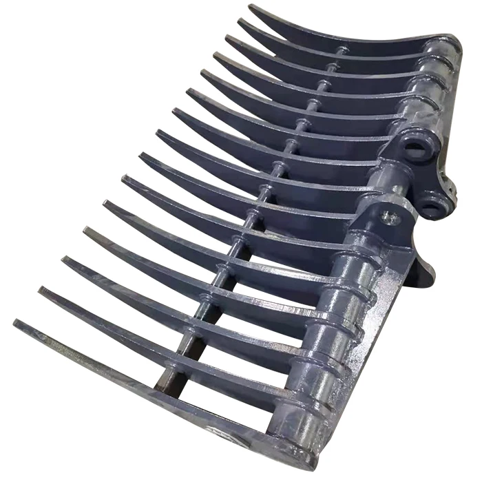 STND Factory Price Brand New Railway Ballast Cleaning Rake bar Rake Excavator Rake Crawler Excavator