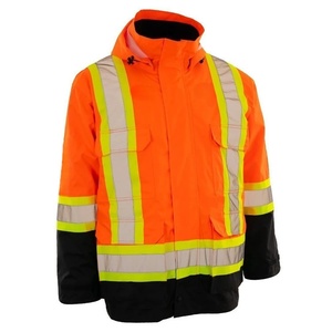 Vêtements de travail haute visibilité pour hommes, veste imperméable renforcée, réfléchissante, personnalisable, pour la construction, fournie directement par l'usine - Product Image 4