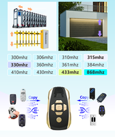 Télécommande multifréquence 290-915 MHz à code roulant, clonable, avec charge rapide Type-C, signal 80, pour porte automatique/porte de garage 433 MHz, etc.
