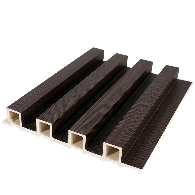 New style custom interior decorative strip wainscoting wood plastic composite cladding WPC wall panel fluted wall panel wood
