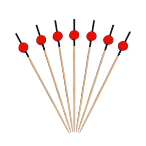 Artículos para Fiestas, Brochetas de Cóctel Desechables de Bambú de 4.72 Pulgadas <span class=keywords><strong>con</strong></span> Estampado de Girasol y Pastel Lunar - Product Image 4