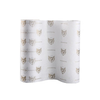 Papier de soie d'emballage pour vêtements, écologique, biodégradable, non couché, 22 g/m², avec logo imprimé sur mesure, pour emballage cadeau et chaussettes