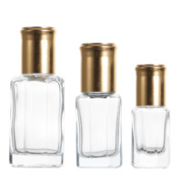 Bouteilles d'huile d'encens vides en gros avec logo, bouteilles d'huile d'agarwood de style arabe avec boîtes d'emballage personnalisées
