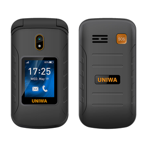 Téléphone à clapet UNIWA V909T avec double écran de 2,8 pouces, alarme SOS, gros boutons, Volte 4G LTE - Product Image 2