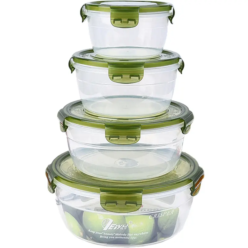 DS2145 Kitchen Pantry Organization Meal Prep Lunch Container Microwave Bento Box Plastic Food Storage Containers with Lids