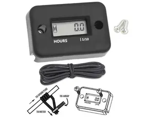 Xe Máy Hour Meter với pin hẹn giờ LCD hiển thị kỹ thuật số RPM Car Jet Ski thuyền Meter Counter tachometer đo công cụ động cơ