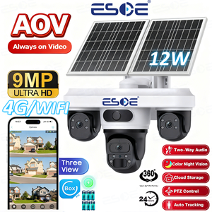 Telecamera <span class=keywords><strong>WiFi</strong></span> UBOX PRO 9MP con Triplo Schermo, Rete 4G, Rilevamento Movimento Umano, Sorveglianza per Casa e Ufficio, Telecamera IP PTZ - Product Image 1