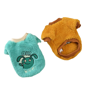 <span class=keywords><strong>Ropa</strong></span> para Perros <span class=keywords><strong>de</strong></span> Diseño Elegante y Ecológico, <span class=keywords><strong>de</strong></span> Felpa Suave con Estampado <span class=keywords><strong>de</strong></span> Dibujos Animados Multicolor, para Invierno - Product Image 1