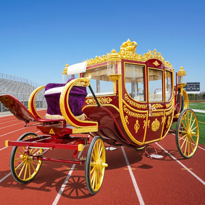 Vente flash : Grande calèche royale personnalisée à prix avantageux, calèche Cendrillon pour mariage, transport spécial - Product Image 1