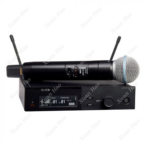 SLXD4 SLX24 Beta58a KSM8 מערכת מיקרופון UHF אלחוטית מקצועית לכנסיית קריוקי לבצע מיקרופון כנסייה - Product Image 2