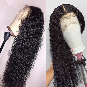 Pelucas rizadas de 30 pulgadas con encaje frontal, cabello humano de 13x6 pulgadas, pelo humano con rizos profundos, encaje completo, con flequillo Suelto - Product Image 4