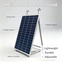 Support de panneau solaire SECARE, fixations en acier inoxydable 304, alliage d'aluminium, installation facile pour système solaire photovoltaïque sur balcon.