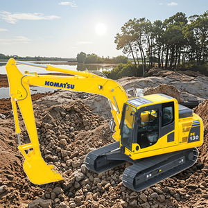 Komatsu PC130 Hydraulic Crawler Excavator 12 Ton Digging <b>Bucket</b> Used Construction Equipment - Product Image 1