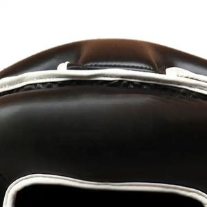 Respirant En Gros En Cuir PU De Protection Réglable Couvre-chef Casques De Boxe Arts Martiaux Combat-Entraînement Head Guards - Product Image 3