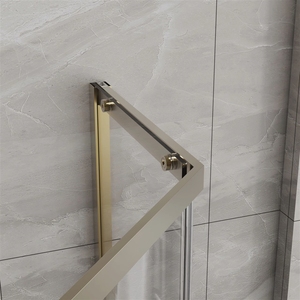 Porte de douche sans cadre Neo-Angle 2026 Factory D x 36 po W X 72 . Enclos d'angle pivotant H en or - Product Image 4
