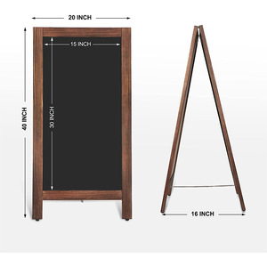 Bois A cadre tableau noir bureau affichage signe portable café bar <span class=keywords><strong>pub</strong></span> promotion menu signe conseil - Product Image 5