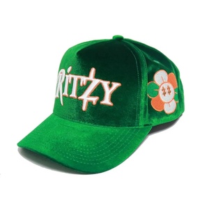 Casquettes de baseball unisexe 5 panneaux personnalisées en gros pour l'automne et l'hiver, de bonne qualité, imperméables, en velours côtelé, avec lettres sportives - Product Image 4