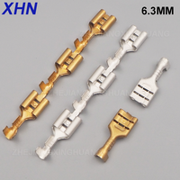 Connecteurs Femelles en Laiton 6,3 mm, Bornes à Sertir Modèle DJ622-6.3 230V pour Câbles Électriques d'Enceintes de Voiture Faston STO-21T-250N/STO-61T