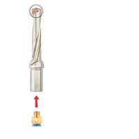 Foret en acier en U pour perçage violent contrôlé par CNC, diamètres 10mm, 5mm, 4mm, 3mm pour béton et marbre