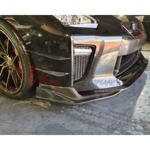 Parachoques delantero <span class=keywords><strong>GTR</strong></span> R35 <span class=keywords><strong>2017</strong></span> PP con labio delantero de fibra de carbono de estilo Top Secret para <span class=keywords><strong>Nissan</strong></span> R35 <span class=keywords><strong>GTR</strong></span> - Product Image 5