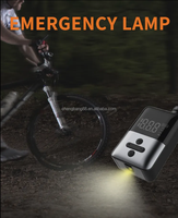 Pompe à air miniature sans fil portable de haute qualité en plastique avec affichage numérique LED automatique pour gonflage des pneus de vélo et de voiture