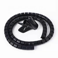 Nouveau Type Sprial bande d'emballage manchons de câble organisateur de câble de tuyau PE bande d'emballage en spirale gestion des câbles en spirale